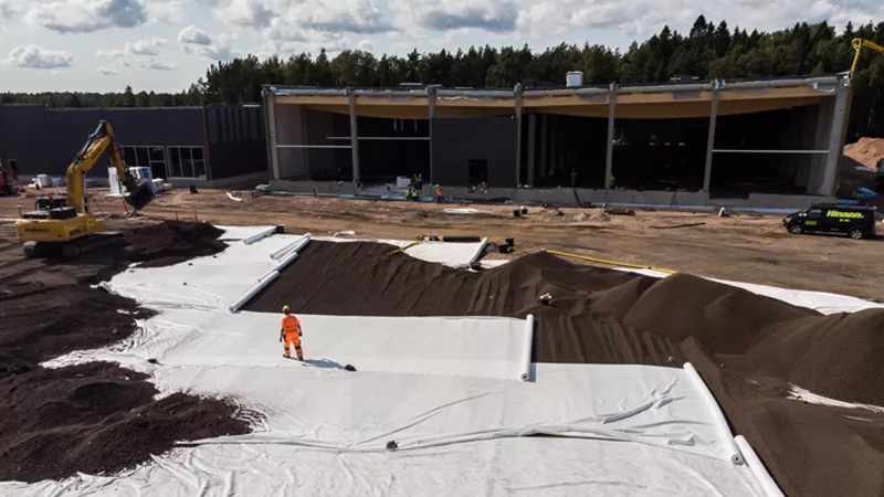 Retail Park Brediksen kevennysrakenne Leca-sorasta